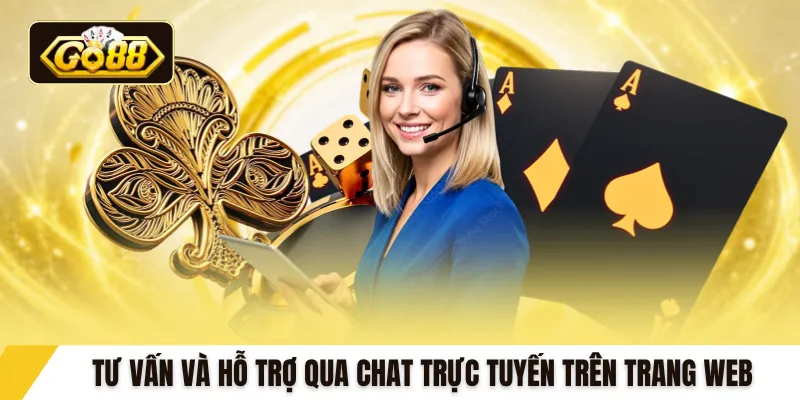 Tư vấn và hỗ trợ qua chat trực tuyến trên trang web